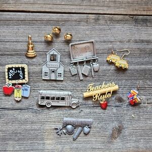 Teachers Vintage Brooches Bundle Lot